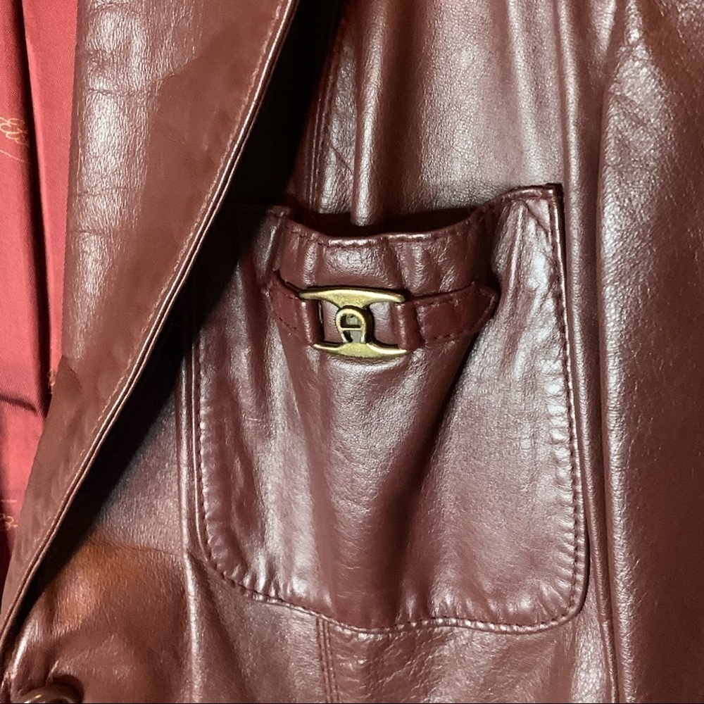 Vintage Aigner Leather Jacket - Picture 5 of 9